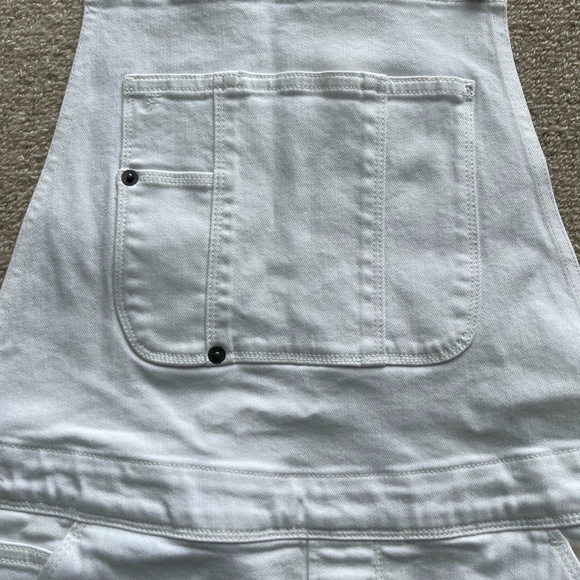 Frame Le Garcon White Short Overalls, M - Picture 9 of 13